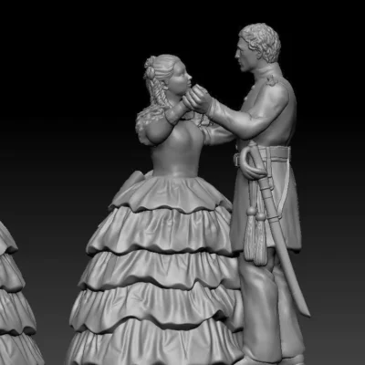 U.S. Marine dance pair, younger