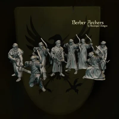 Berber Archers on the ground, set of 8