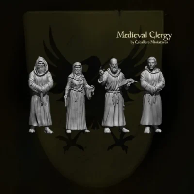 Medieval Clergy - Monks and Sister Nurse