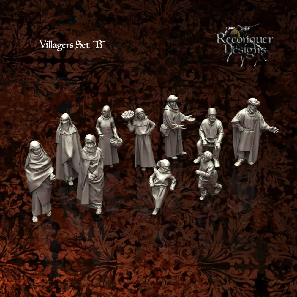 Ancient villagers set of 10