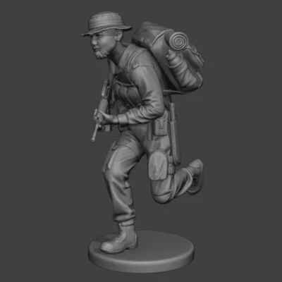 Jungle Soldier running