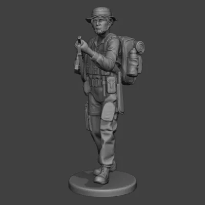 Jungle Soldier threatening