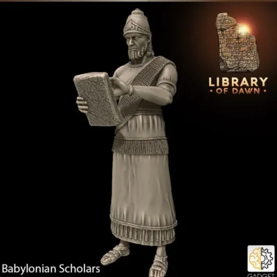 Babylonian_scholar reading tablet