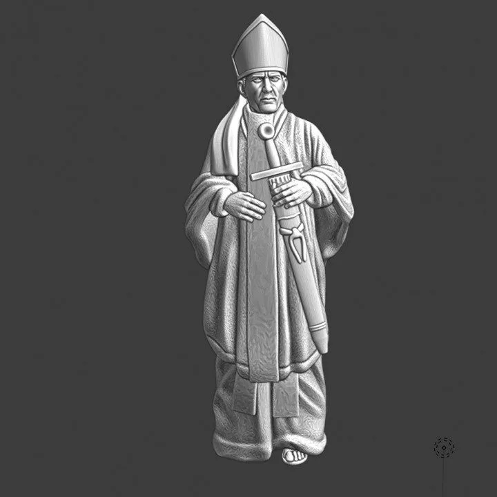 Medieval Bishop with blessed sword - NCM