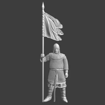 Medieval guard with banner - NCM
