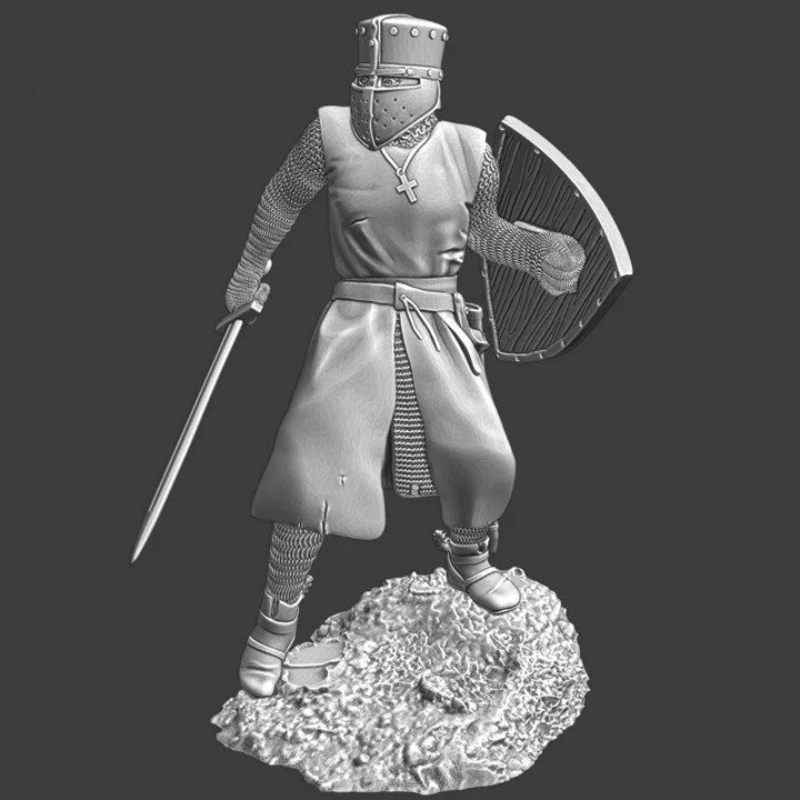 Medieval knight in defensive poisture - NCM