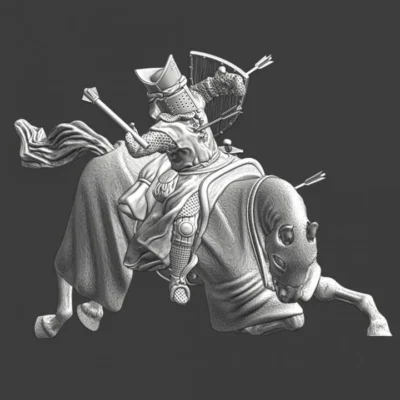 Medieval Bishop - downed by an arrowstorm - NCM