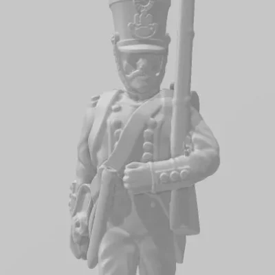 French Infantry marching v2 Post 1812 TN
