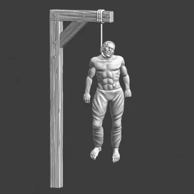 Hanging man - medieval punishment - NCM