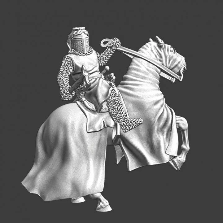 Mounted Medieval Hospitaller Knight - NCM