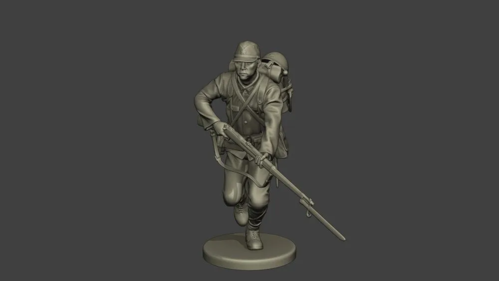 Japanese soldier WW2 run j1