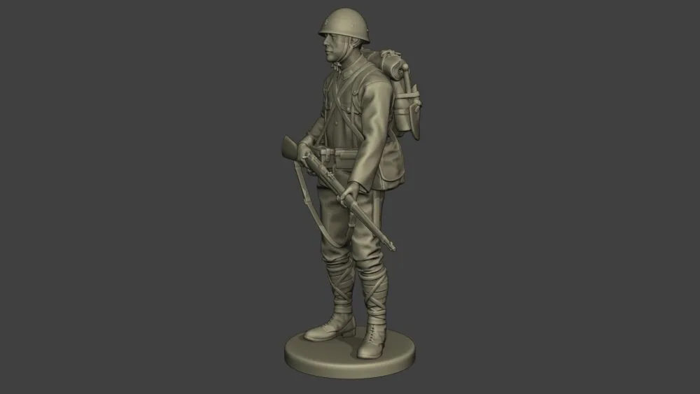 Japanese soldier WW2 stand j1