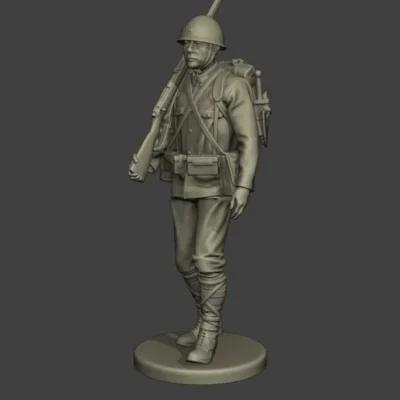Japanese soldier WW2 walk j1