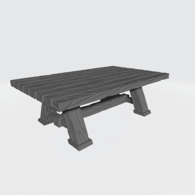 Medieval kitchen table