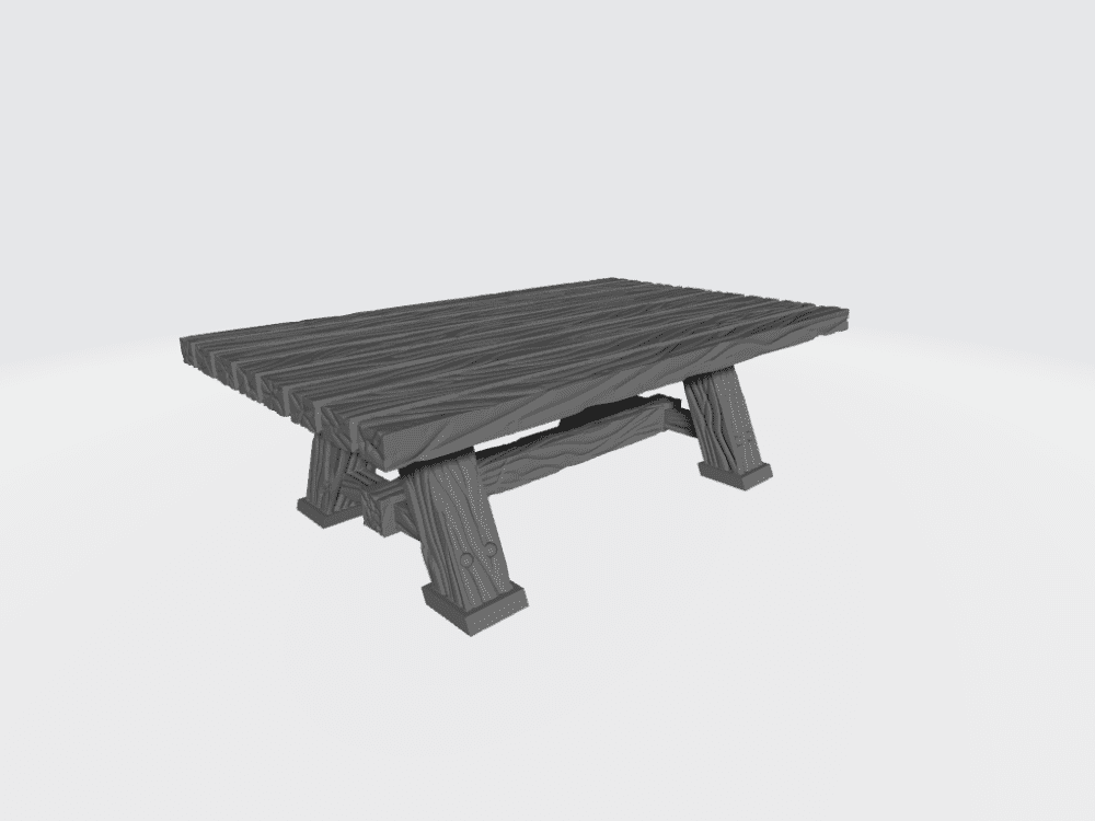 Medieval kitchen table