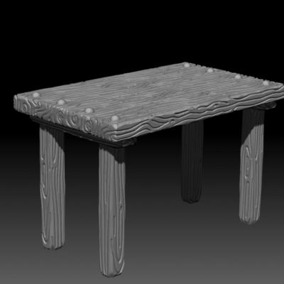 Medieval table simple