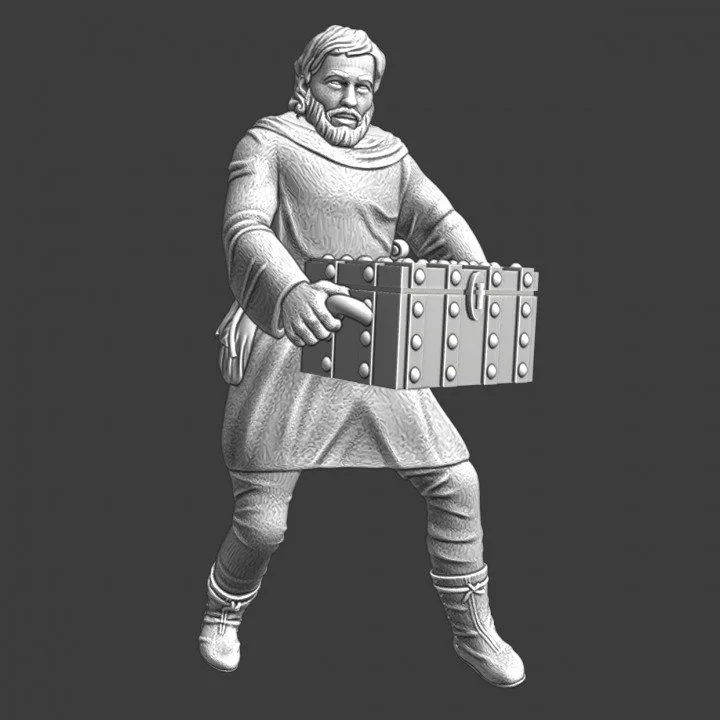 Medieval servant with treasure - NCM