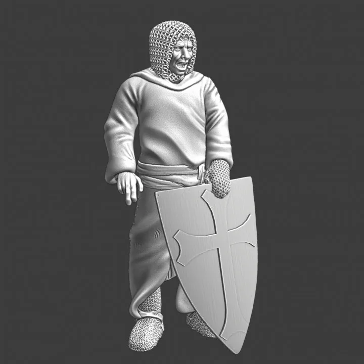 Poor order knight - resting with shield - NCM