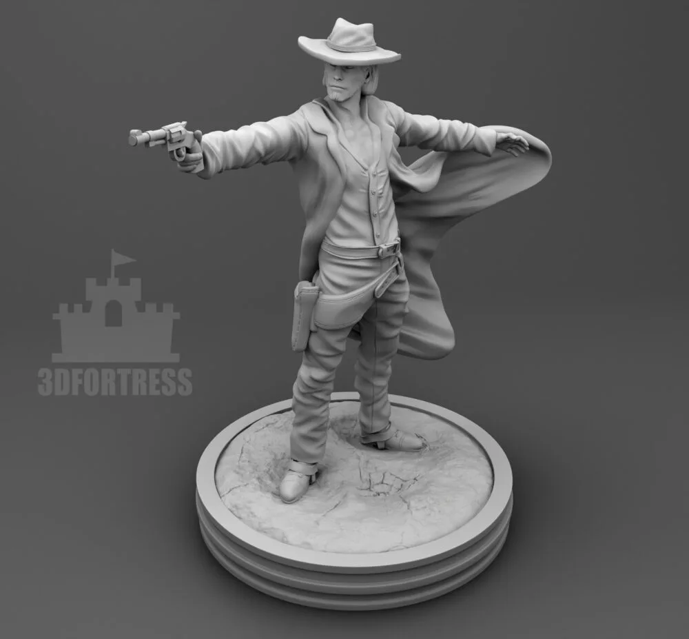 Revolver man with long coat - Image 2