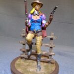 Western Girl Leaning on fence photo review