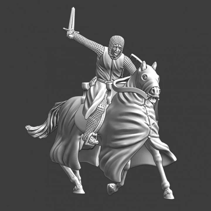 Medieval knight - hacking at the enemy - NCM