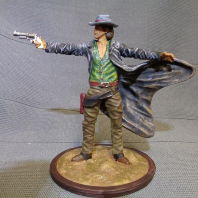 Revolver man with long coat