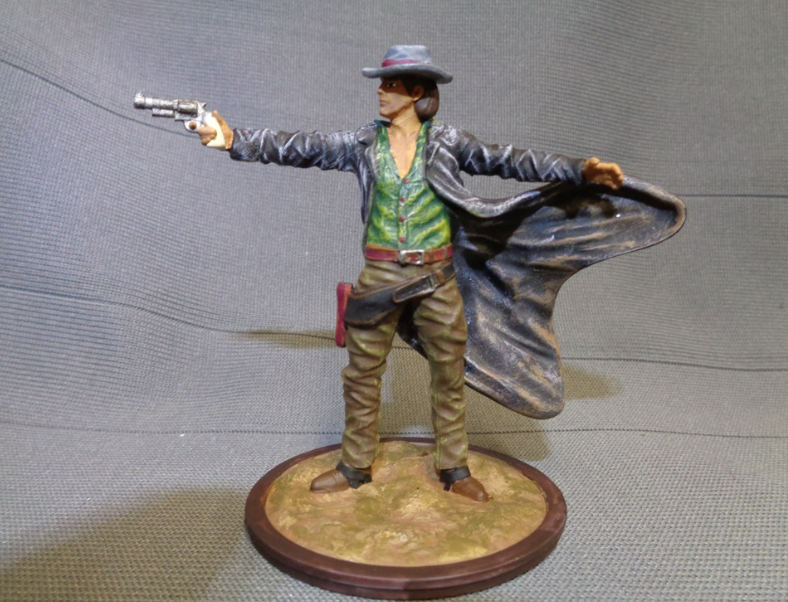 Revolver man with long coat