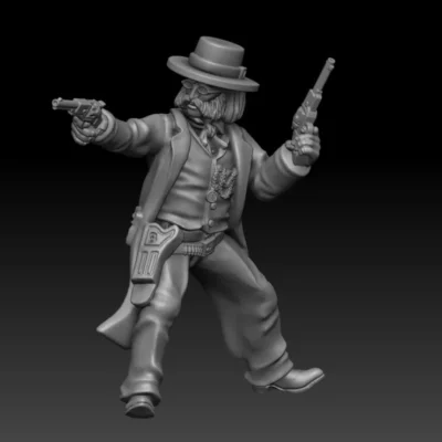 Bounty Hunter Rider and Horse 02