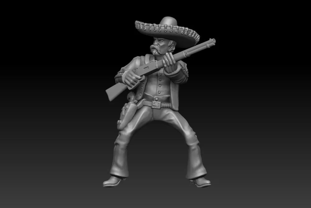 Mexican Rider and Horse 01