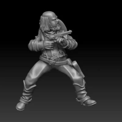 Outlaw Rider and Horse 01