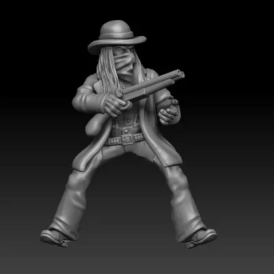 Outlaw Rider and Horse 03