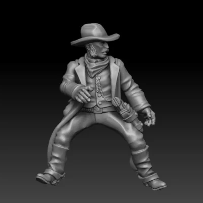 Outlaw Rider and Horse 04