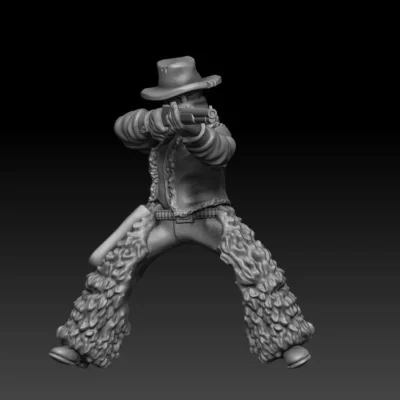 Outlaw Rider and Horse 05