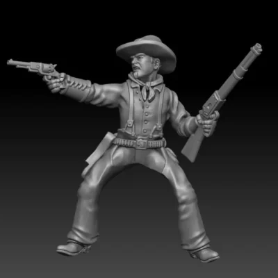 Outlaw Rider and Horse 06