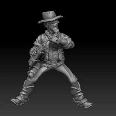 Outlaw Rider and Horse 07