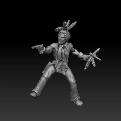 Sioux Rider and Horse 04