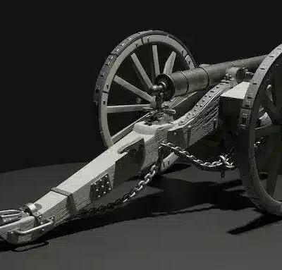 British Napoleonic Cannon 6lb