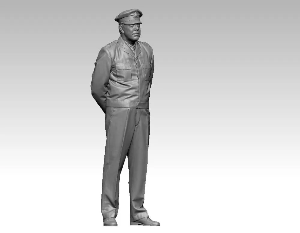 Swedish soldier officer M68 Uniform at ease