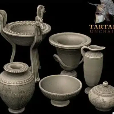 Ancient Greek pots and braziers