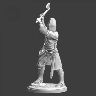 Medieval Knight with two-hand axe - NCM