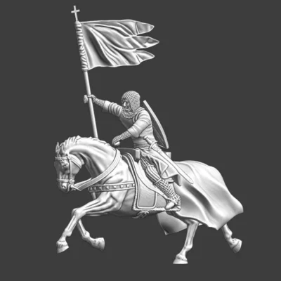 Medieval Banner Knight charging - NCM