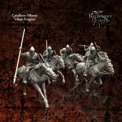 Caballeros villanos, set of 5