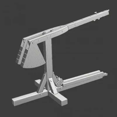 Medieval counter weight catapult - 2 weights - NCM