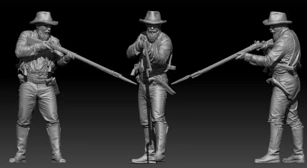 Confederate Bushwhacker with rifle