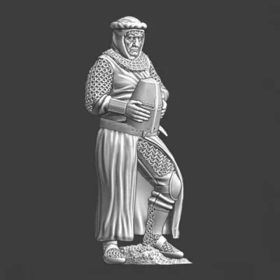 Medieval knight with his in his hands - NCM