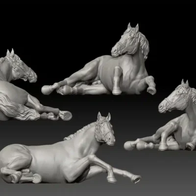 Horse casualty, dying v3