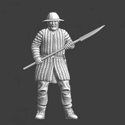 Medieval infantry with pole weapon - NCM