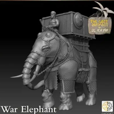 Sassanid Persia war elephant