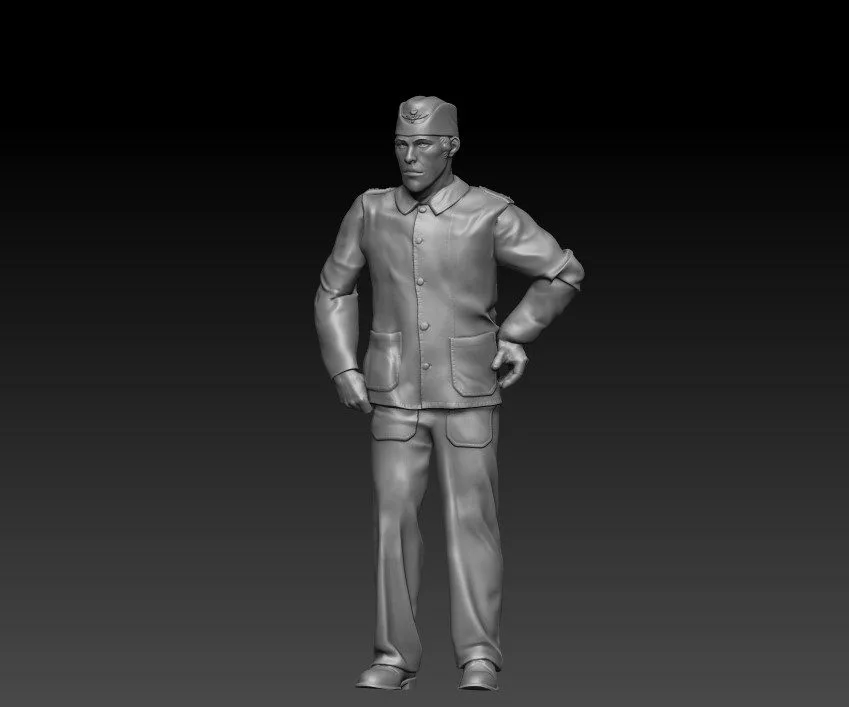 Swedish Air Force mechanic 1940 to 1960 standing about