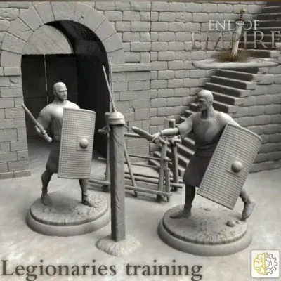 Roman legioners training
